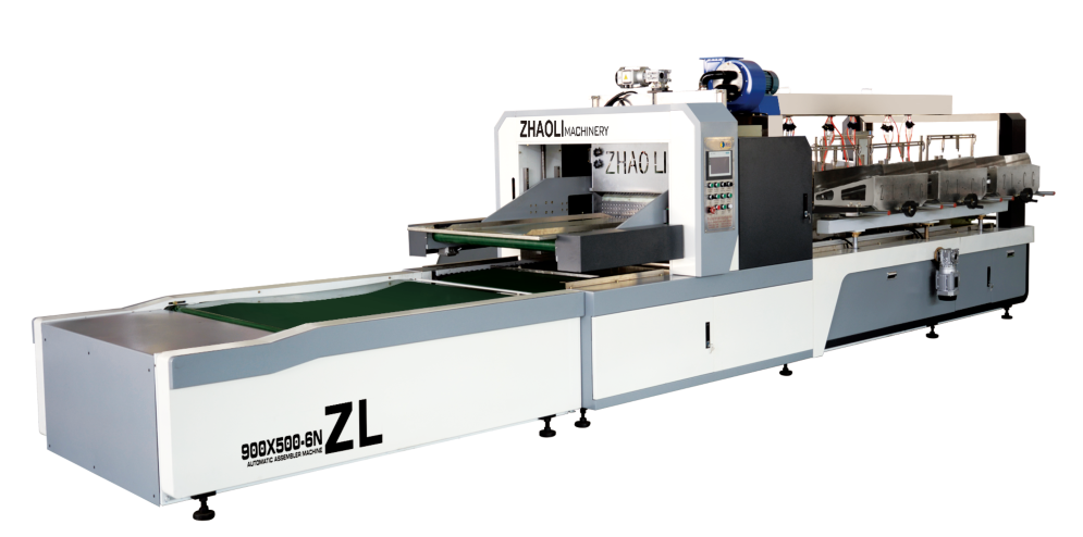 ZL-900x500-6N型自动插格机   ZL-900X500-6N Type Automatic Clapboard Partition Assembler Machine